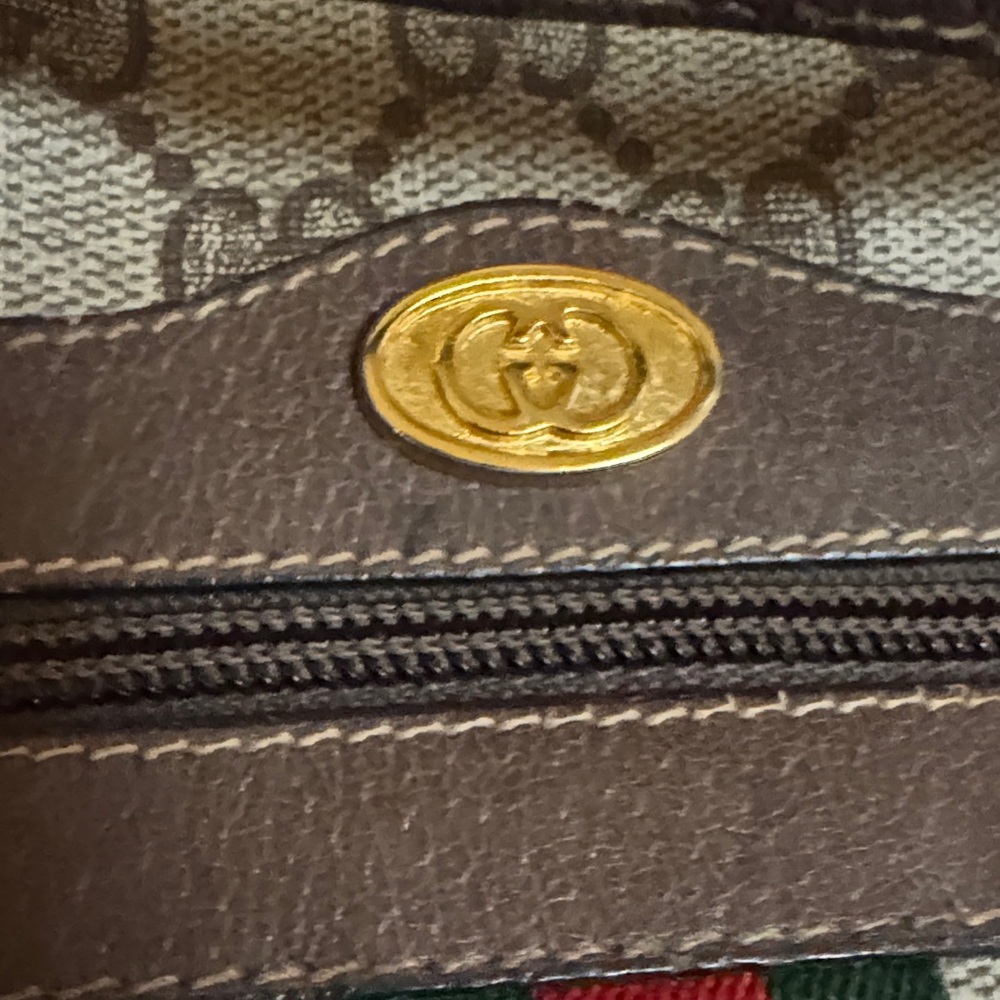 Gucci Sherry Line Brown and Tan Messenger Bag - Picture 5 of 13